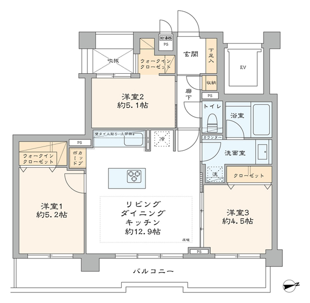 ドム神楽坂 間取り図